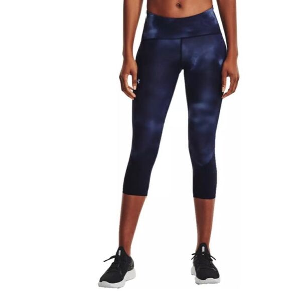 Under Armour Women's HeatGear Fly Fast Printed Crop Leggings small - Picture 2 of 6